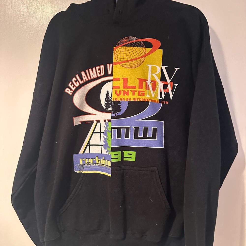 Reclaimed Vintage Multicolor Graphic Hoodie